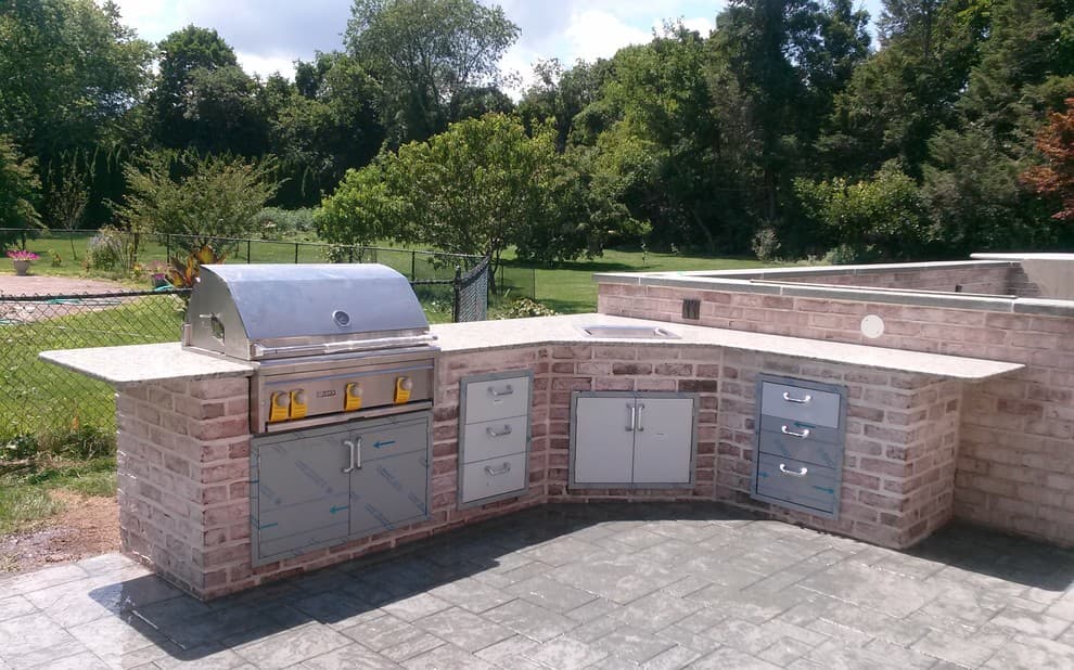 Custom masonry steps and walls